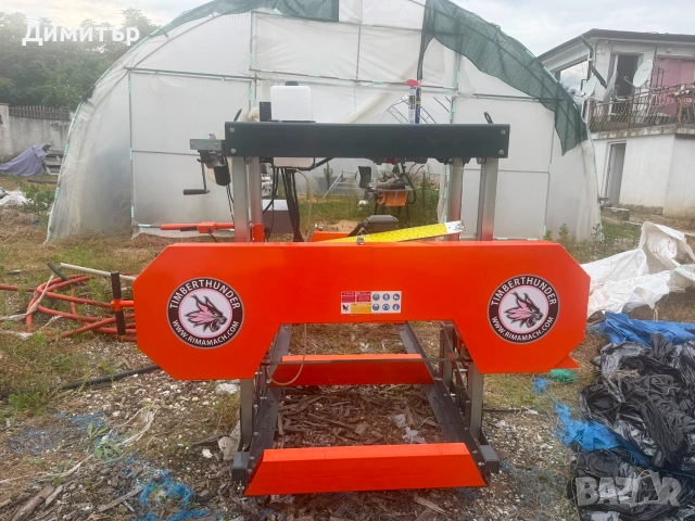 Полуавтоматична хоризонтална лентова дъскорезница (гатер) RS31E 7.5 kW 400V, снимка 2 - Циркуляри - 55174748