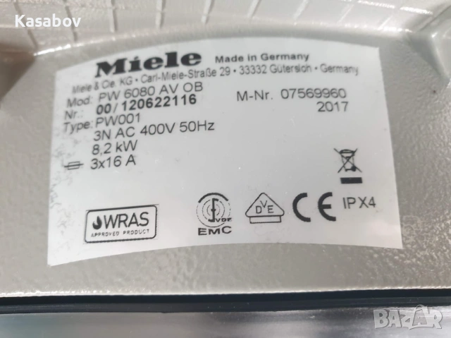 9кг - Miele Professional PW 6080 Пералня Миеле, снимка 12 - Перални - 54656932
