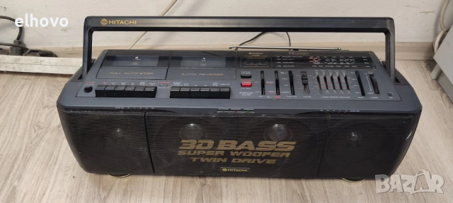 Радиокасетофон Hitachi TRK-3D88W, снимка 7 - Радиокасетофони, транзистори - 54328435