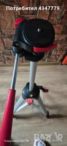 Продавам алуминиев статив 155 см, снимка 4 - Фотоапарати - 54168192