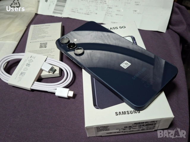 Samsung A55 5G ГАРАНЦИЯ+ Пълен комплект 
