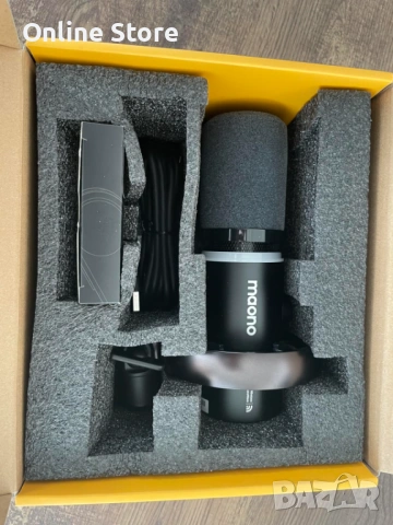 MAONO PD200W хибриден безжичен подкаст микрофон – USB, XLR, wireless, със стойка, снимка 10 - Микрофони - 54176380