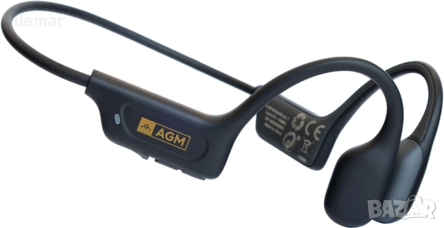 AGM Motion Buds – Безжични спортни слушалки Bluetooth, водоустойчиви, 12 часа батерия