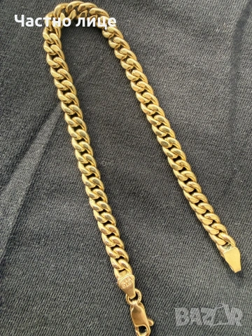 Масивна гривна 14К злато Cuban Link
