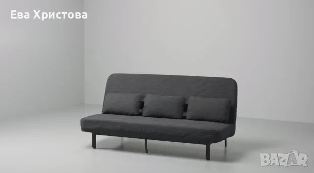 диван IKEA Клик-Клак + ПОДАРЪК калъф, снимка 7 - Дивани и мека мебел - 55398170