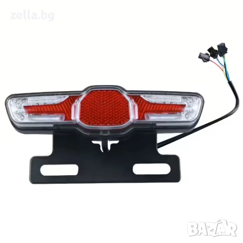 LED задна светлина със стоп и мигачи 36V 48V 60V IPX5 за електрическа тротинетка и велосипед 10204