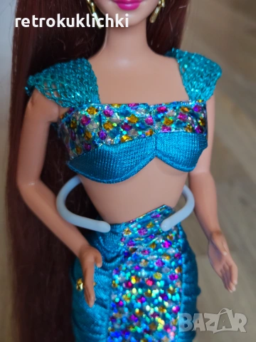 Ретро кукла Барби Barbie Jewel Hair Mermaid Midge 1995, снимка 11 - Кукли - 55049860