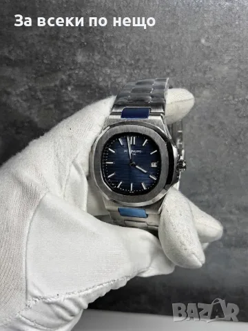 Patek Philippe Patek Nautilus Мъжки Patek Nautilus Мъжки Тъмно Син Часовник Код Chronolux71, снимка 3 - Мъжки - 55660082