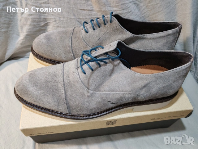 Мъжъки обувки от естествен велур Ortiz&Reed №45, снимка 3 - Ежедневни обувки - 54215919