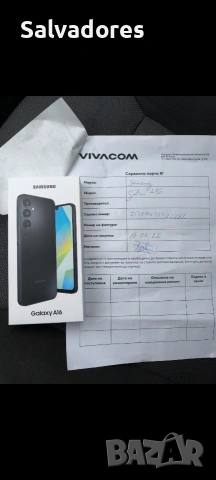 Чисто нов Samsung galaxy A16 4 GB/128 GB черен на цвят