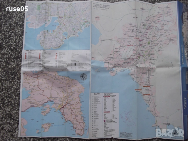 Карта "Greece - Athens - Attika - 1999 г.", снимка 6 - Други - 54882676