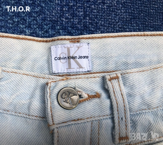 Calvin Klein Denim Shorts ОРИГИНАЛ дамски къси дънки - S/M, снимка 4 - Къси панталони и бермуди - 54981985