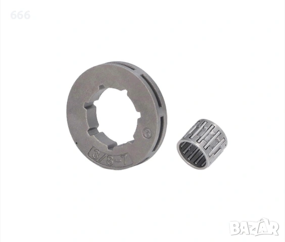 Комплект зъбно колело на съединителя 7 зъба с лагер за HUSQVARNA 55 51 50, 3/8-7, снимка 3 - Градинска техника - 54084277
