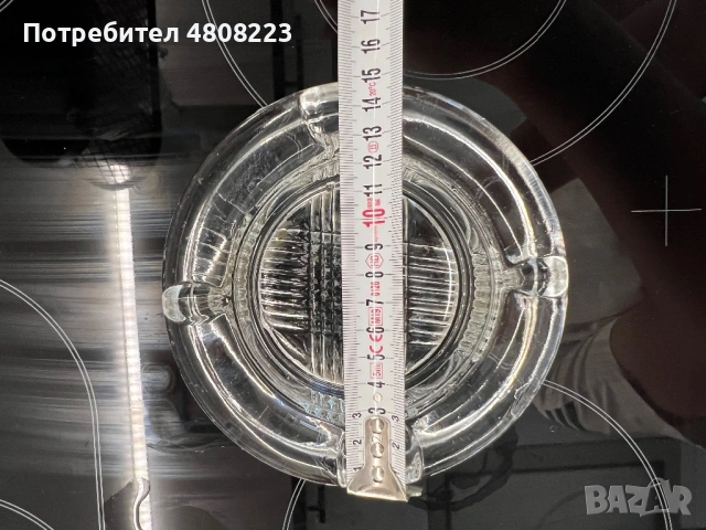 Стъклен пепелник, снимка 2 - Декорация за дома - 54317245