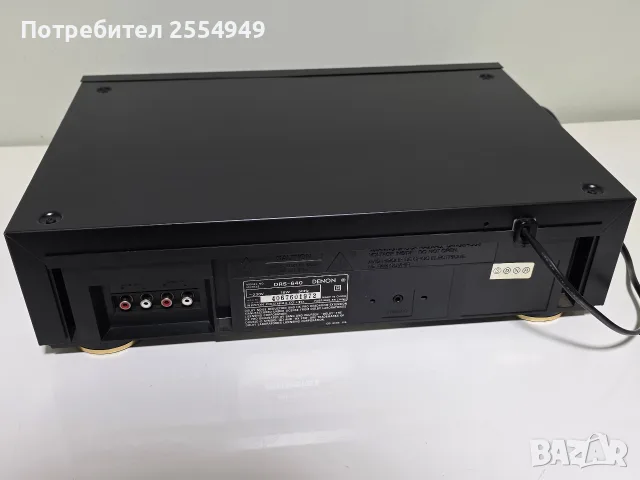 Стерео касетен дек Denon DRS-640 – Хоризонтално зареждане (CD тип), снимка 7 - Декове - 55441283