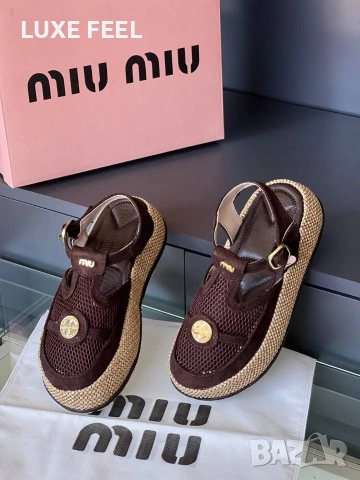 MIU MIU ⚜️Дамски Сандали , снимка 2 - Сандали - 54392456