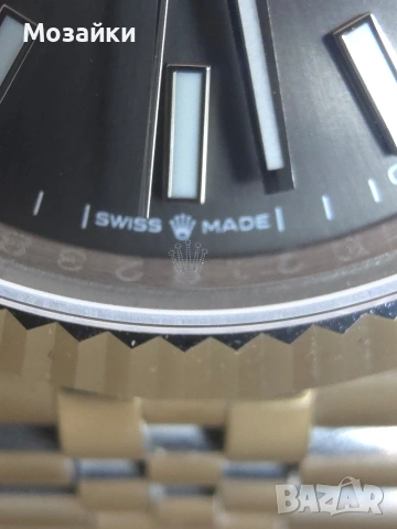 Rolex Datejust 41 mm Fluted Bezel Jubilee Bracelet Rhodium Dial, снимка 4 - Мъжки - 55087466