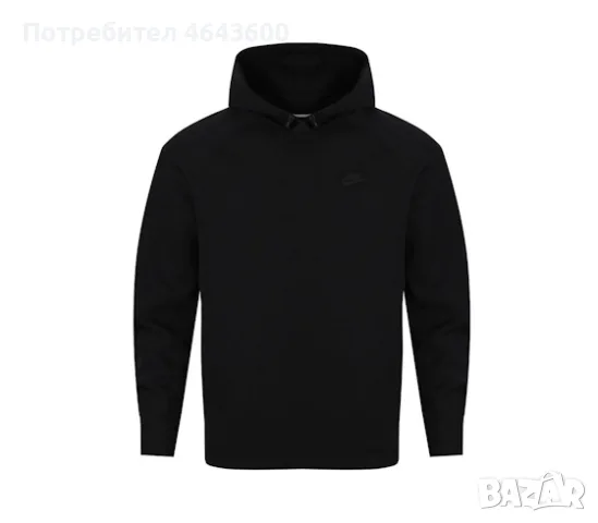 Мъжки суитшърт NIKE Tech Fleece pullover hoodie черен XXL