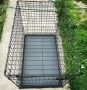 транспортна клетка метална сгъваема 92x58x63см за куче, стационар, снимка 8