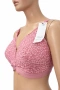 Hunkemöller комплект бельо с розова дантела – сутиен 90F и бикини XL, снимка 6