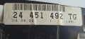 Табло Километраж Опел Астра Опел Астра Г Opel Astra G 1999-2004 2.0DTI OEM 24451492, снимка 3