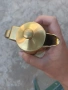Винтидж MEPRA INOX 18/10 Italy – комплект захарница и 2 канички със златисто покритие, снимка 5