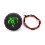 Дигитален LED волтметър, зелен, 4-100V DC – панелен монтаж 30 мм, за автомобилни акумулатори 10345, снимка 9