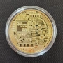 Юбилейна Биткойн монета Bitcoin сувенирна позлатена колекционерска монета , снимка 2