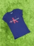 Calvin Klein | Casual | Дамска тениска | Размер: XS | Синя | Употребявана, снимка 2