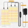  4 LED платки с пълноспектърна светлина за растения комплект, снимка 3