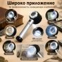 Мощна ръчна увеличителна лупа микроскоп 20X увеличение LED осветление със скала печетарска бижута, снимка 3