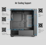 Кутия AeroCool D501A, ATX/mATX/Mini-ITX, 1x USB 3.1, 3x 120 mm ARGB вентилатора, черна, с прозорец, , снимка 4