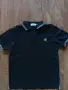 Stone Island logo-patch contrast-trim Polo Shirt - мъжка тениска р-р L, снимка 3