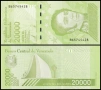 ❤️ ⭐ Венецуела 2019 20000 боливара UNC нова ⭐ ❤️, снимка 1