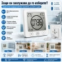 Водоустойчив дигитален часовник с термометър влагомер и таймер за баня LED електронен електронен, снимка 4