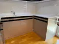 Кухня МДФ с LED осветление, Плод и гръб отлята от полимермрамор, снимка 3