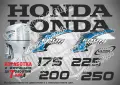 HONDA 2002-2007 извънбордов двигател стикери надписи 175 200 225 250 300 hp, снимка 1