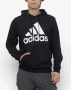 Мъжки суичър ADIDAS Hoodie Big Logo черен качулка анцуг спортен екип S M L, снимка 1