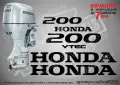 HONDA след 2008 извънбордови двигател стикери 175 200 225 250 300 hp, снимка 3