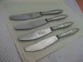 Лот от 4 бр. сервизни ножа български от соца, снимка 2