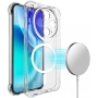 imak Магнитен TPU калъф за vivo X300 с airbag защита и протектор – Прозрачен, снимка 1