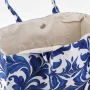Дамска летна чанта tote бяла със синя пейсли шарка 40x34см_1261999, снимка 3