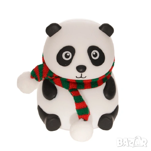  Топ подарък Нощна лампа панда силиконова LED цветна детска 