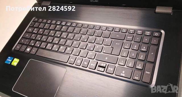 17" Acer/i5/12GB/Nvidia 2GB/256+1000GB/отлична батерия, снимка 9 - Лаптопи за дома - 55071884