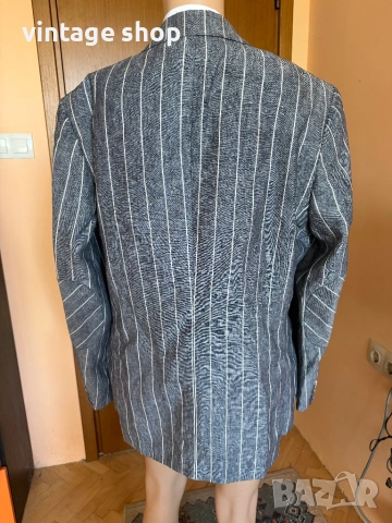 Мъжко  ленено ленено сако British Indigo, снимка 5 - Сака - 54244810