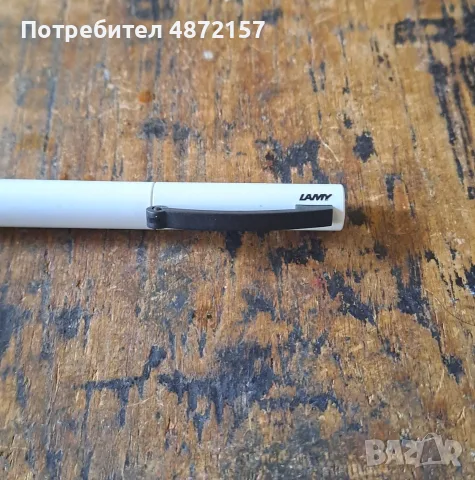 ролер Лами Lamy бял с черен гумен грип модел 377, снимка 9 - Други - 55577046