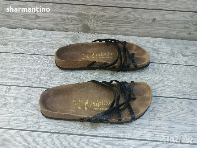 Birkenstock Pappilio N 39 кожени чехли, снимка 5 - Чехли - 55014060