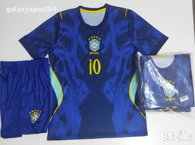Neymar 26/27 Мондиал Световно FIFA Детски Екип Неймар Бразилия Син, снимка 2 - Футбол - 54046282