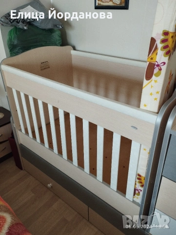 Комбинирана бебешка кошара, снимка 15 - Мебели за детската стая - 54210653