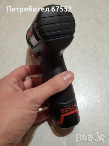 Винтоверт с батерия Bosch GSR12V-15. Няма зарядно. 50€ (цената е крайна!), снимка 6 - Винтоверти - 54726464